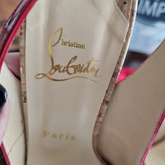 Louboutin Prive sling back heels - Picture 2 of 11